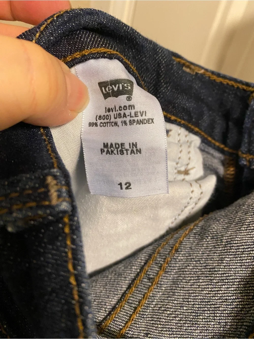 Levis 515 Jeans Shorts 12 Dark Blue Stretch Denim Bermuda 2010